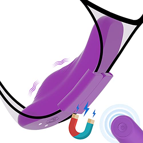 Wearable Vibrator with Magnetic Wings - SEXY SLAVE Daniel Tiny Remote Control Vibrating Panties, 10X Rechargeable Quiet Clitoral Vibrator, Sex Toys for Women