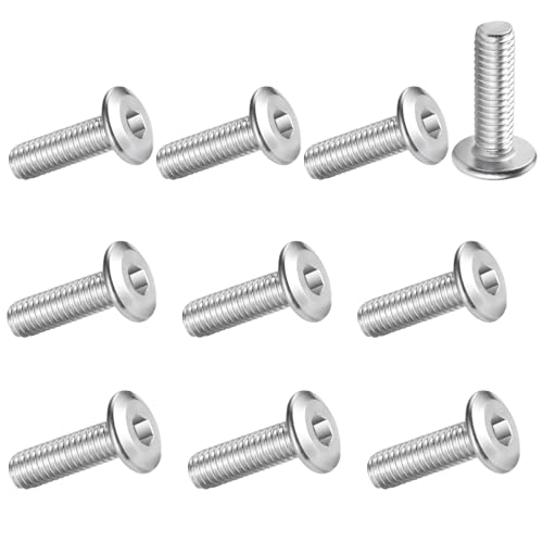 10本入り 極低頭六角穴付ボルト M5x25mm ステンレス製 キャップボルト DIY 自動車 電気設備 家具組み立て 固定や接合用