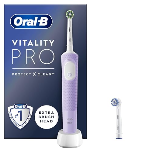 Oral-B Vitality Pro elektrische tandenborstels voor volwassenen, 1 handvat, 2 tandenborstelkoppen, 3...