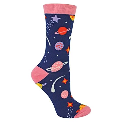 Miss Sparrow Ladies Novelty Space Socks Cover