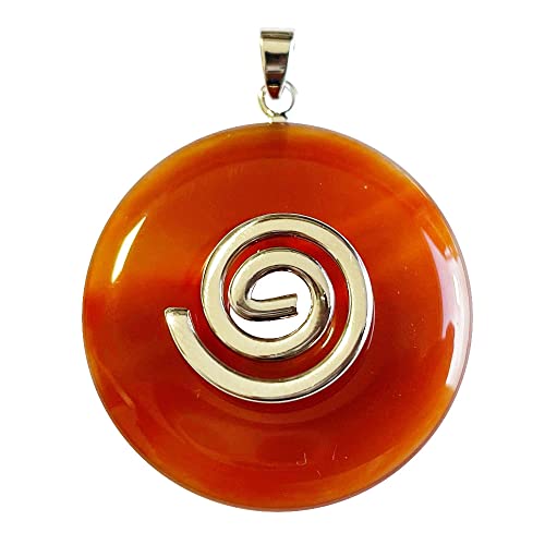 Pendentif Cornaline Pi chinois 40mm pour raviver votre énergie