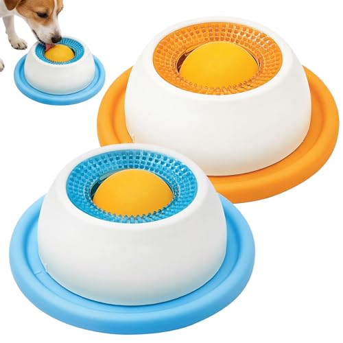 DIANLIANG Ciotola Antistress Cane con Ventosa 2 Pezzi Lick Bowl Per Cani