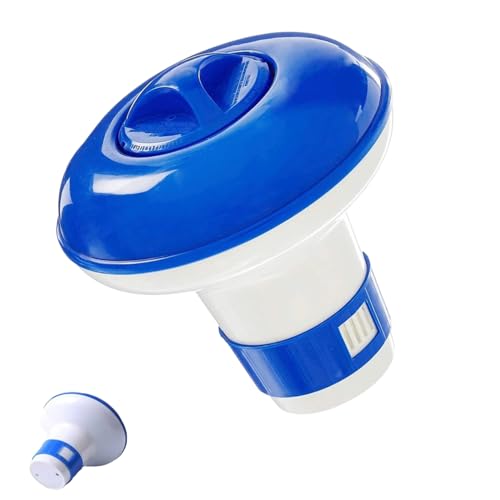 Chlorine Dispenser for Hot Tub & Ice Bath – Floating Chlorine Tablet Holder with Adjustable Flow, Durable Pool Dispenser for Spa, Bathtub, Small Pool for Water Purification