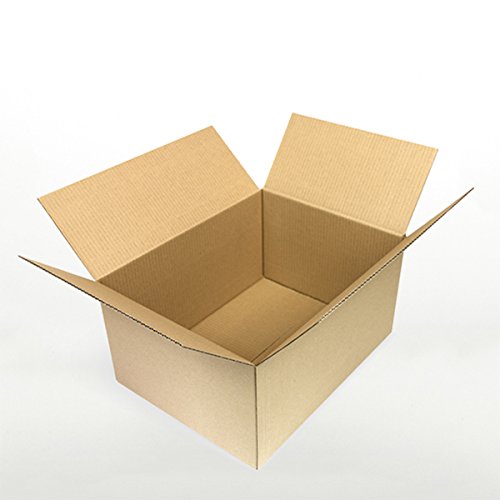 OfficeKing® 700 x Faltkartons 400 x 300 x 200 mm | variable Höhe bei 110 mm | Marken-Qualität Versandverpackung Versandkarton Karton Kartonverpackung Paket braun
