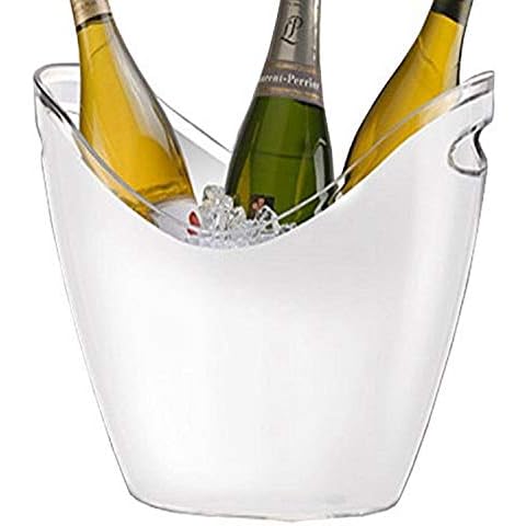 Co-Rect Acrylic 2 Bottle Ice Bucket, White Cover