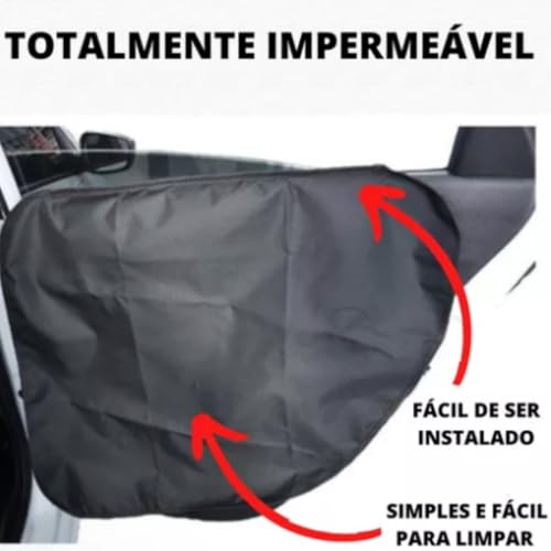 Capa Protetora Pet Impermeável Para Portas Carro Cães 2 Unid