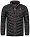 Produktbild Geographical Norway Herren Herbst Winter Jacke Steppjacke Stehkragen Übergangs Jacke Gesteppt Produktion FVS, Farbe:Schwarz, Größe:XXL