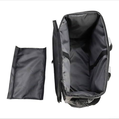 Bolsa de viaje para mascotas para evitar el desorden con compartimento grande y cuencos 5