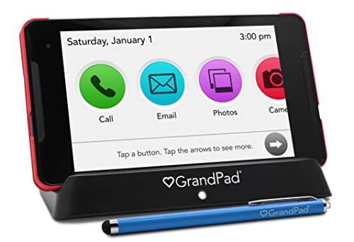 GrandPad Easy to Use Tablet & Phone for Seniors [Locked - Not Compatible with Other Wireless Carriers - Requires a Plan]