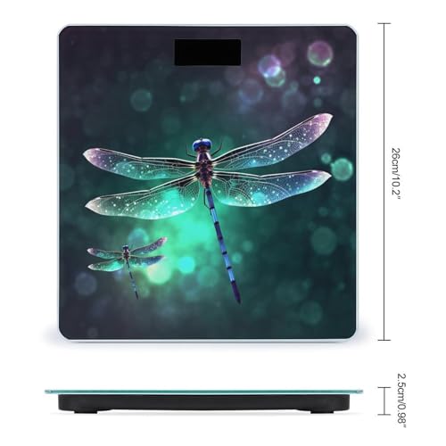 Báscula digital de vidrio templado Galaxy Animal Dragonfly miniatura 2