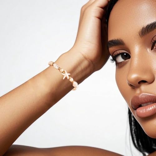 Shell Bracelets for Women Boho Seashell Rope Bracelet Beach Bracelets for Women Starfish Bracelet Suffer Beach Jewelry3