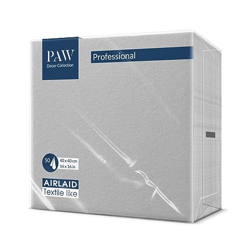 PAW - Servietten aus Airlaid - Stoffähnlich (40 x 40 cm) I 50 Stück...