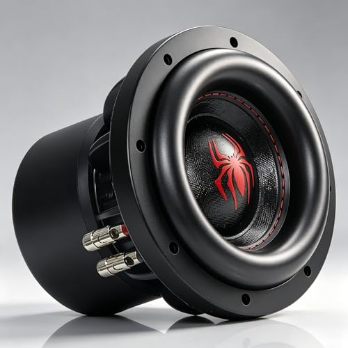 Image of 8 inch Subwoofers 1600W 4 Ohm SPL Car Subs, BASV Voice Coil, Heavy-Duty Cast Aluminum Basket, Deep Bass, Weaved Tinsel Leads, Multi-Connect Terminals, Superior Performance