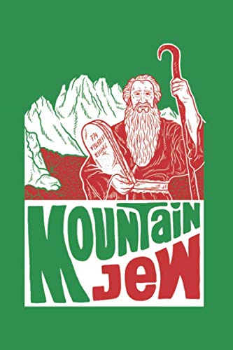 Mountain Jew: Notebook & Journal - Funny Jew Judaism Journal, Blank & Lined synagogue Notebook, Classic Moses Jewish Pun Soda Parody Composition Book, School, College Or Office Gag Gift