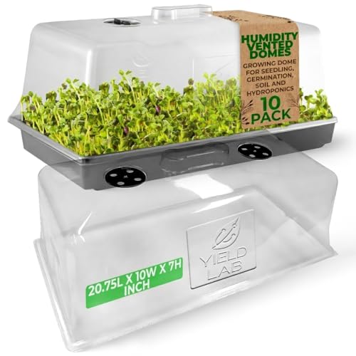 Image of 7 Inch Clone Dome - 10 Pack Humidity Vented Domes - Plant Growing