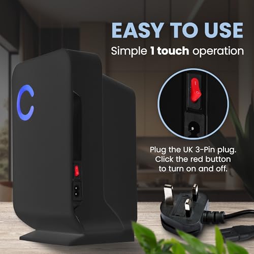 CUQOO Portable Mini Dehumidifier for Home 1.3L Quiet Dehumidifier for Damp, Mould and Moisture - Image 4