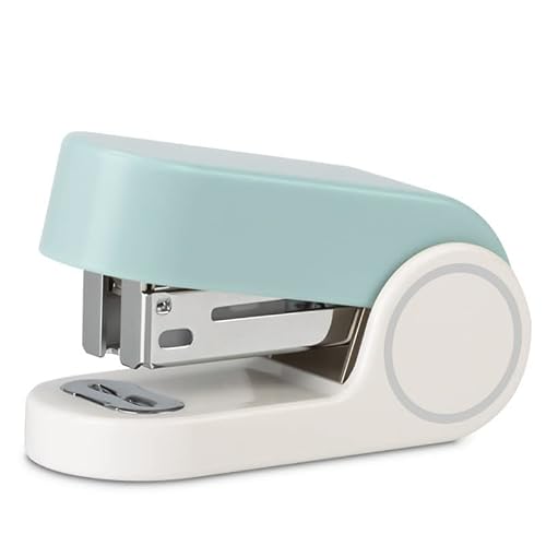 Blue Color Mini Stapler with 830 Staples,20 Sheet Office Desktop Stapler,Small Cute Compact Travel Size Stapler for Students & Office (Blue)