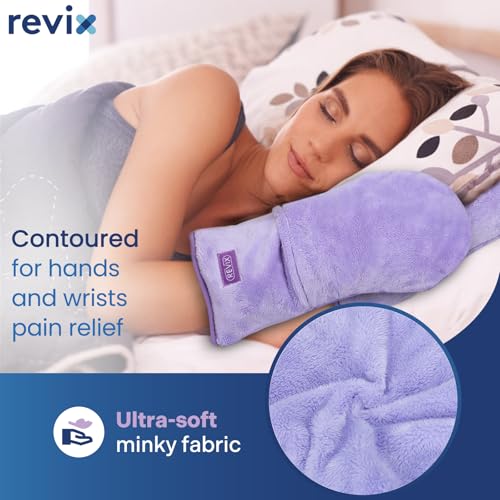 REVIX Microwavable Heating Mittens for Hand and Fingers, Heated Hands Mitts Warmers 1 Pair, Unscented Hand Muff - Image 3