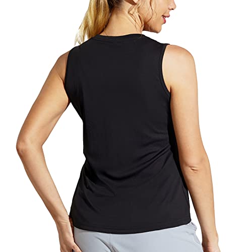 MIER Women's Sleeveless Workout Shirts UPF 50 Sun Protection Running Gym Tank Top Dry Fit Exercise Tennis Muscle Tee2
