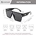 Karsaer Chic Oversized Square Women Men One Piece Sunglasses Fashion Flat Top Large Unisex Sunglasses Women Men K7110