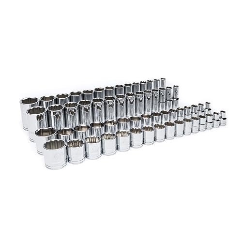 Image of GEARWRENCH 60 Piece 1 /2 inch Drive Master SAE Socket Set in Foam Storage Tray - GWMSSKT12SAE