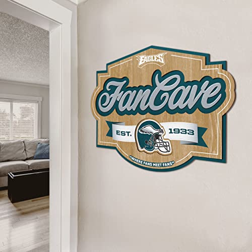 Image of YouTheFan NFL Philadelphia Eagles FanCave Wall Art | Ready-To-Hang, 3D Multi-Layered Construction, Floating Wall Mount Design, Great Fan Gift, Officially Licensed Artwork
