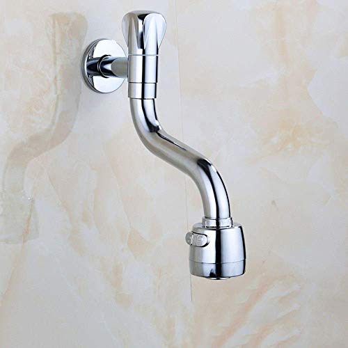 Robinet de vasque mural à 4 points en finition chrome durable