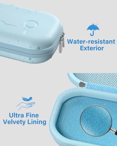 Image of ProCase Stethoscope Case for 3M Littmann Classic III & Cardiology IV -Lightblue | Hard Protective Carrying Bag Fits MDF, ADC, Omron Stethoscopes, Medical Storage Organizer for Nurses & Nursing Students