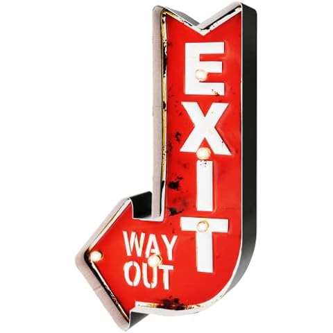 Cartel Luminoso Exit Vintage de DiiliHiiri Cover