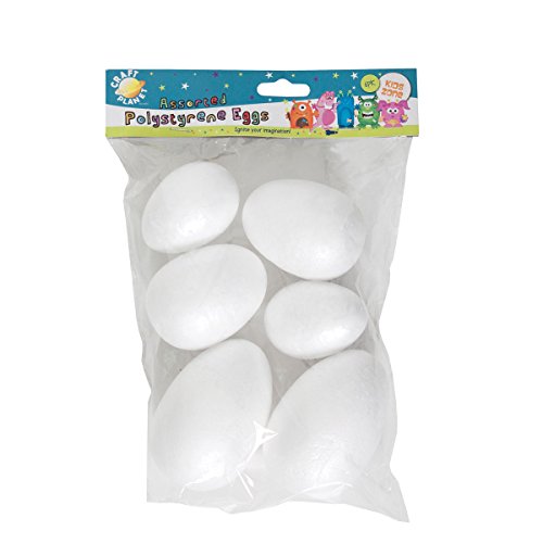 Craft Planet Poliestireno Huevos Pack 6