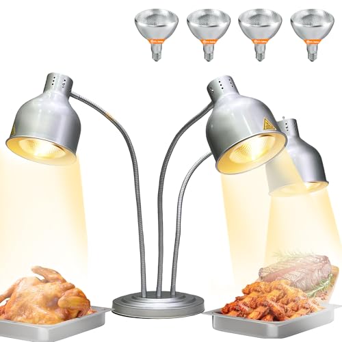 WantJoin 3-Head Gooseneck Heat Lamp