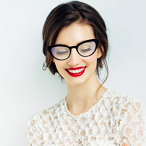 KESYOO Óculos de Gato Anti-Luz Azul Bloqueando Computador Óculos Moda Feminina Óculos Armações Anti