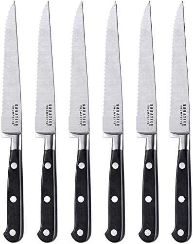 RICHARDSON SHEFFIELD - Set da 6 coltelli da Bistecca in Argento Sabatier Trompette