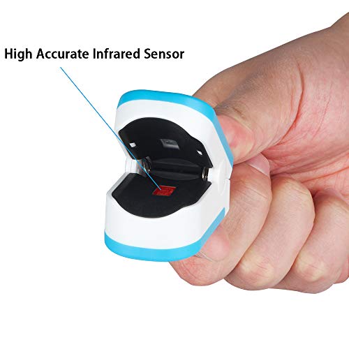 Tomorotec Fingertip Pulse Oximeter Blood Oxygen Saturation Monitor With Carrying Case, Batteries And Lanyard [For Sports And Aviation Use Only] (Color: Blue/White) #TOP4
