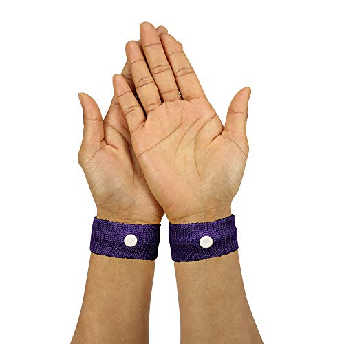 Bestechno 1 Paar bewegliche Krankheit Relief Armbänder Nausea Relief Band Reise Akupressur Armbänder: für Auto Morning Meer Reisen Auto Krankheit Cover