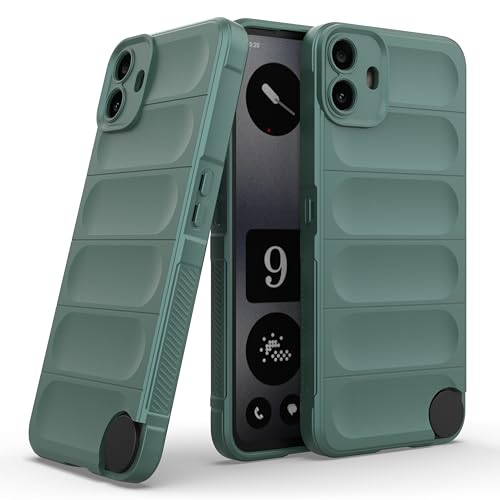 Zapcase Back Case Cover for CMF by Nothing Phone 1 | Compatible for CMF by Nothing Phone 1 Back Cover | Liquid Silicon Case for CMF by Nothing Phone 1 with Camera Protection |Dark Green- Best and cheap mobile covers in India