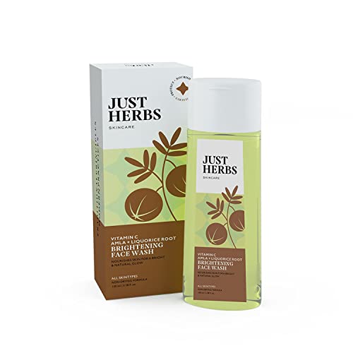 Image of Just Herbs 8 In 1 Root Nourishing Amla Neem Hair Fall Control Shampoo 200 Ml & Just Herbs Skin-Rejuvenating Ayurvedic Face Wash Cleanser- 100 ML