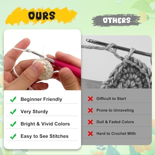 Totiro Crochet Kit for Beginners, Potted Flower Amigurumi Starter Kit, Easy DIY Arts & Craft Set with Step-by-Step Video Tutorials, Crochet Pattern Learning Kit for Teens Adults Birthday Gift - 2