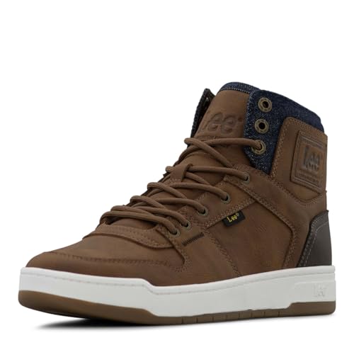 Lee | Daybreaker Hi Sneaker for Men | Comfortable Denim Men's Shoe | Everyday Men Footwear, British...