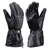 デイトナ(Daytona) バイク グローブ 冬 革(ヤギ革) 防水 防風 裏地ボア スマホ対応 カウレザーロングウインターグローブ HBG-076 ブラック Lサイズ 29207