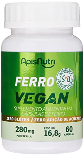 Ferro Vegan 280mg (60 caps), Apisnutri