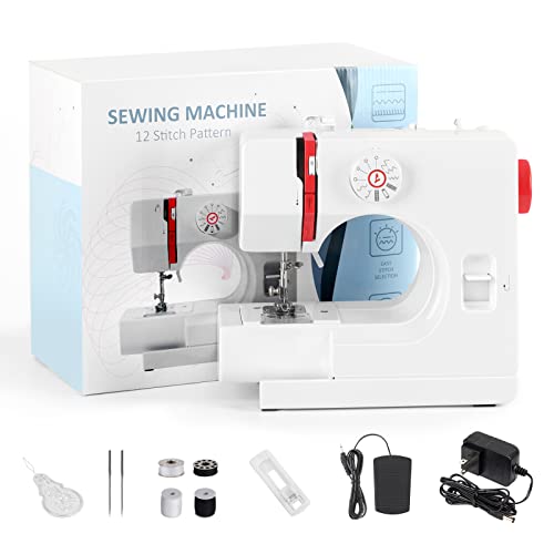 Sewing Machines Mini Sewing Machine for Beginner and Kids with 12 Built