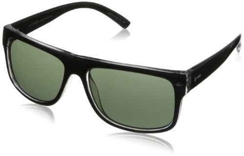 Dot Dash Sidecar Wayfarer Sunglasses, Black Clear, 55 mm