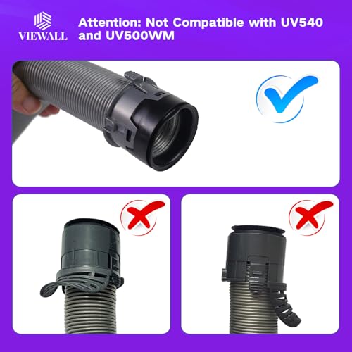 Image of VIEWALL Upgraded Replacement Hose Handle for Shark NV350 NV351 NV352 NV355 NV356 NV360 UV440 UV550 Navigator Lift Away Vacuum Clener Part 207FFJ360 153FFJ 113FFJ (Purple)