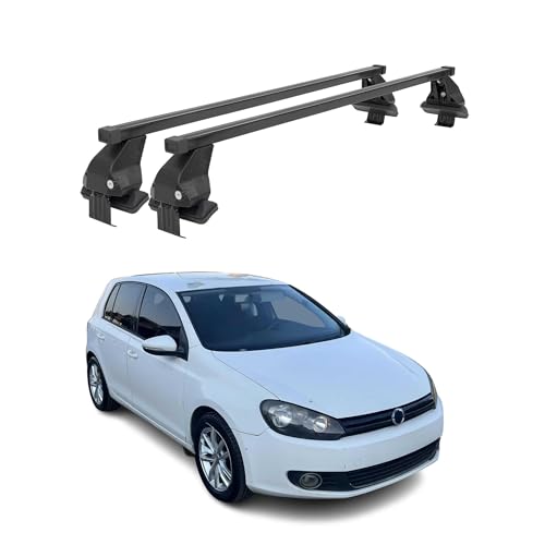Menabo Querträger kompatibel mit VW Golf VI 2008-2012 5-Türer Schwarz Menabo Querträger kompatibel mit VW Golf VI 2008-2012 5-Türer Schwarz