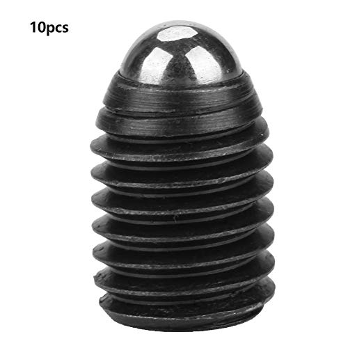 10 Sztuk M12 Gwintowane Gniazdo Sześciokątne Ze Stali Węglowej, Zestaw Tłoczków Sprężynowych M12 x 16 mm, Wkręt z Nakrętką Samohamującą dla Łączników Metalowych