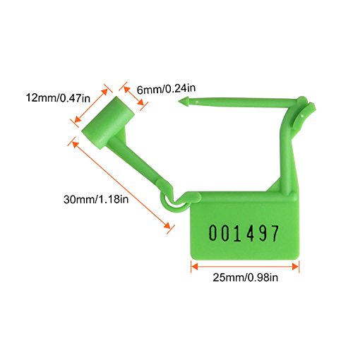 image for Abuff 100 Pcs Disposable Luggage Plastic Padlock Seals, Plastic Padloc