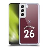 Head Case Designs Officially Licensed West Ham United FC Arthur Masuaku 2020/21 Players Home Kit Hard Back Case Compatible with Samsung Galaxy S22 5G