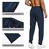 HODOSPORTS 32"/34"/36"/38" Inseam, Tall Men's Sweatpants, Zip Pocket, Extra Tall Workout Trousers, Navy, Large