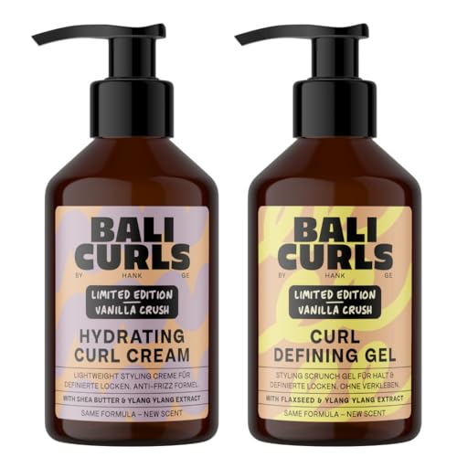 BALI CURLS Curl Defining Limited Set Hydrating Curl Cream & Defining Gel (je 150 ml) Für geschmeidige definierte Haare Feuchtigkeit Definition & Halt ohne Verkleben